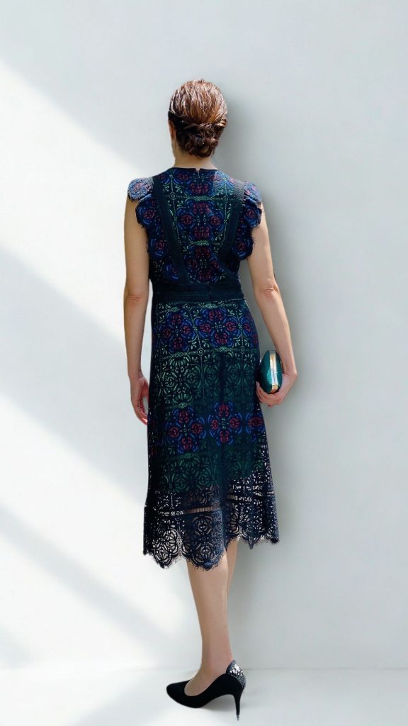 TADASHI SHOJI タダシショージ ステンドグリーンローズドレス | 結婚式