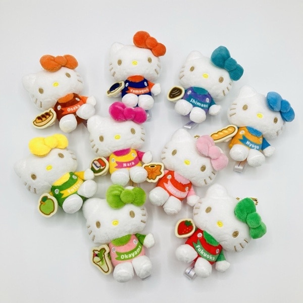 ありがとうハローキティ新幹線 連結アクリルキーホルダー: 鉄道グッズ