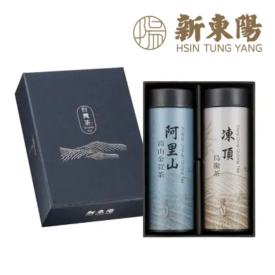 新東陽】臻選台灣茶禮盒4號(凍頂烏龍茶10入+阿里山金萱茶10入)｜Global