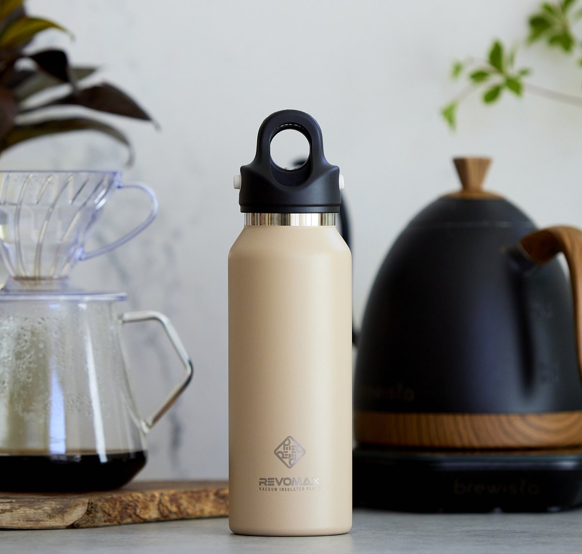 REVOMAX SLIM ／炭酸もいれられる真空断熱ボトル 355ml | REVOMAX