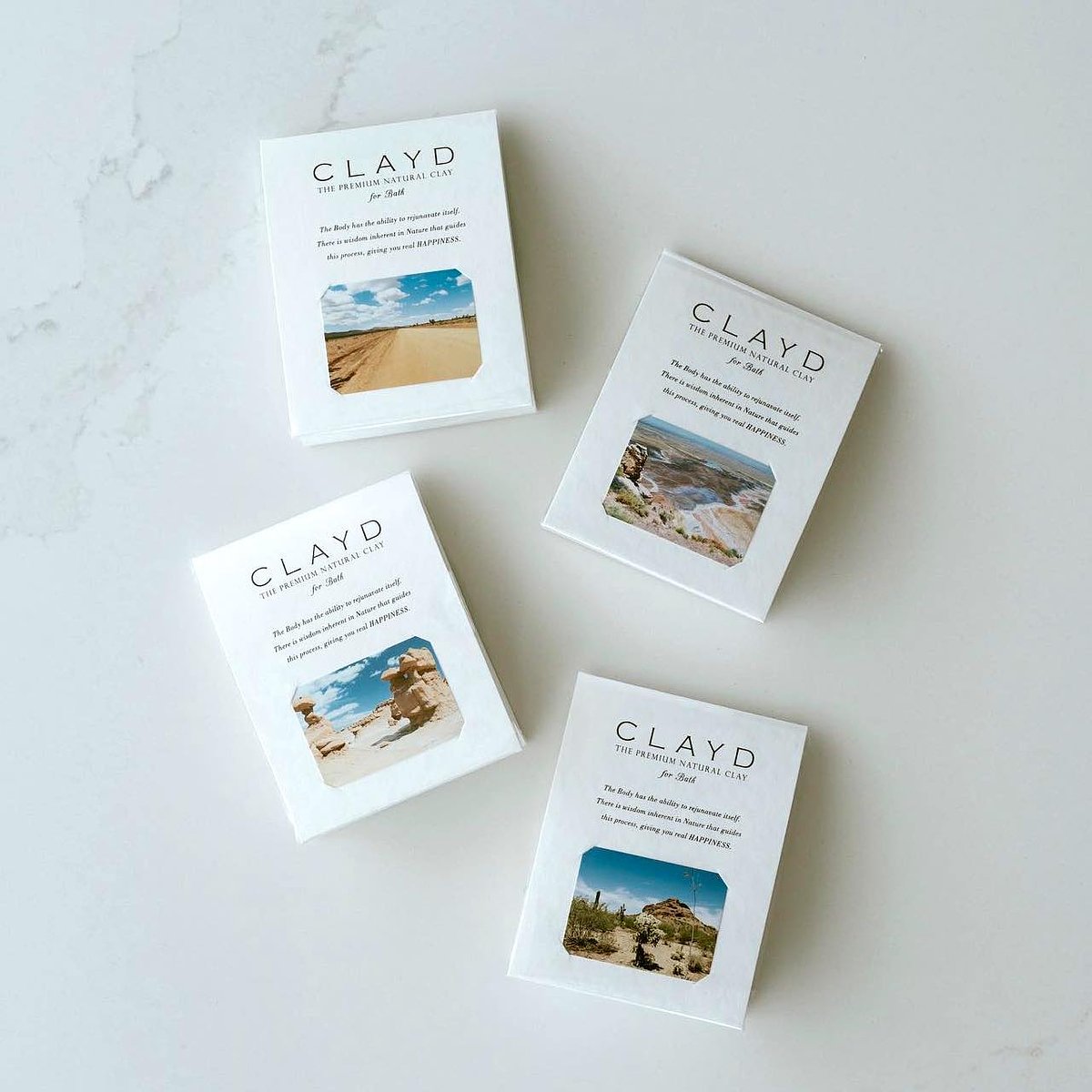 100%天然クレイの入浴料／ONETIME 4点セット | CLAYD (クレイド) の