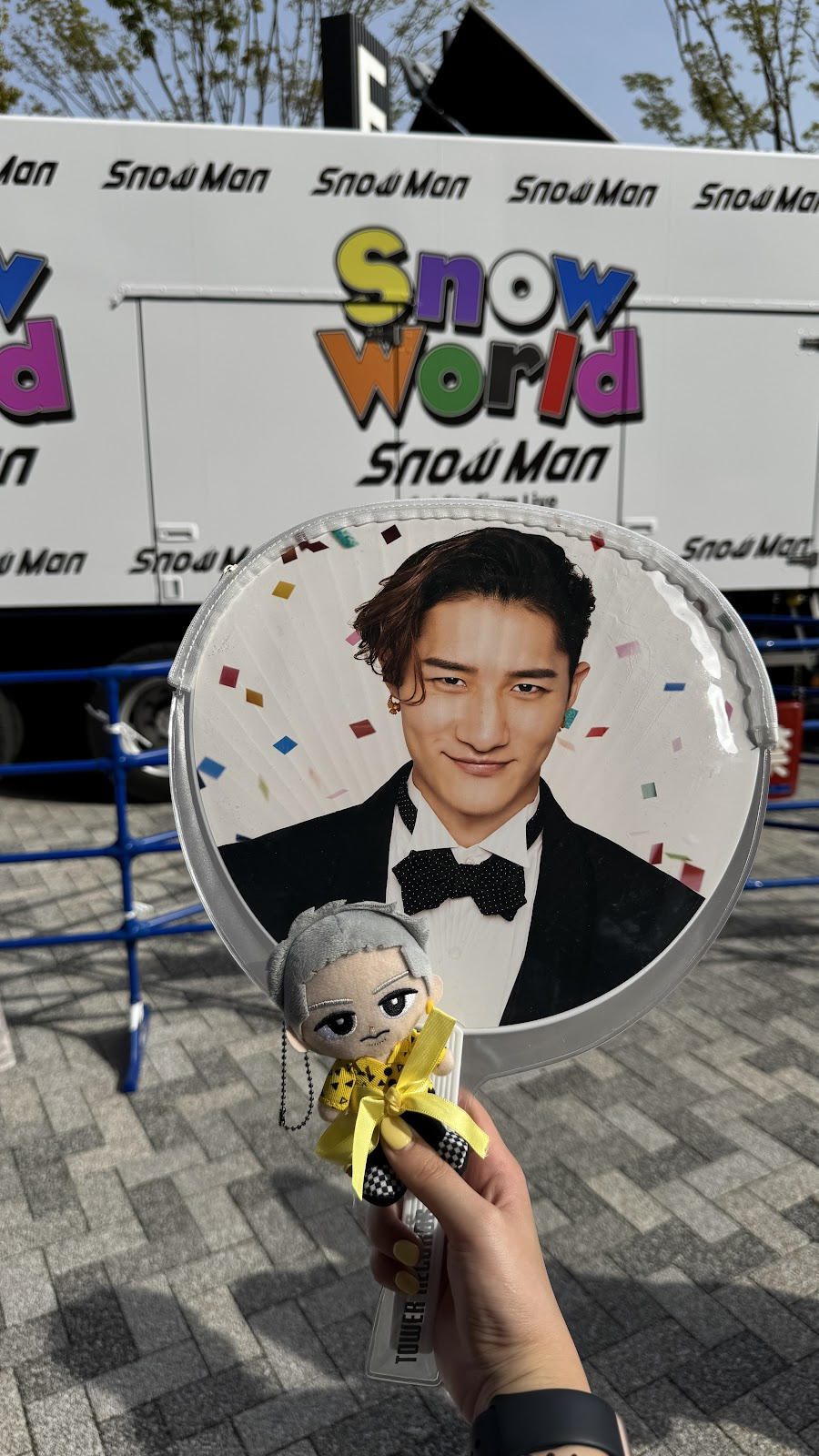 Celebrating Snow Man's Snow World at Japan National Stadium