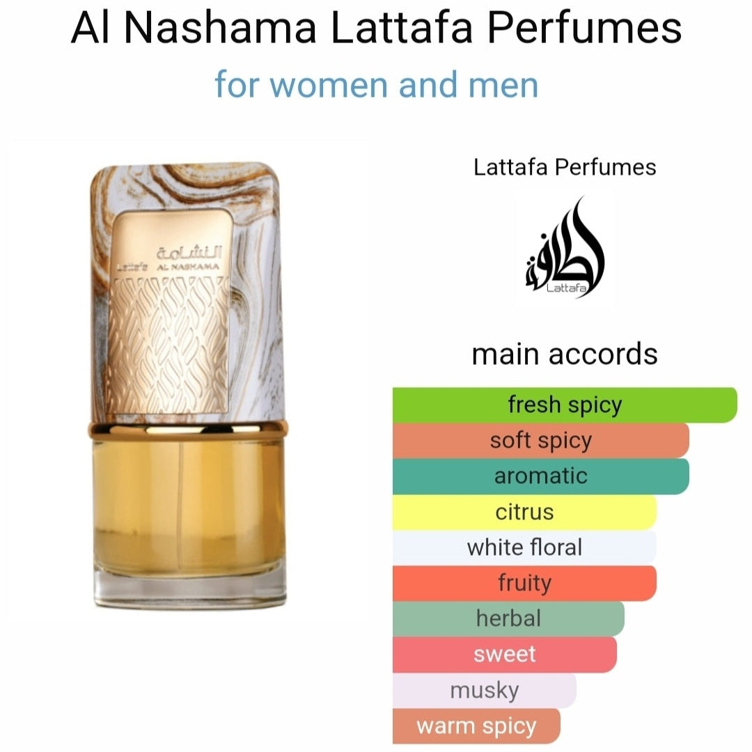 Al Nashama Lattafa Perfumes 100ml – Dubai perfumes SA