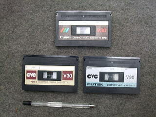 ビデオテープ（ビデオカメラテープ）を全17種類を簡単にまとめてみました