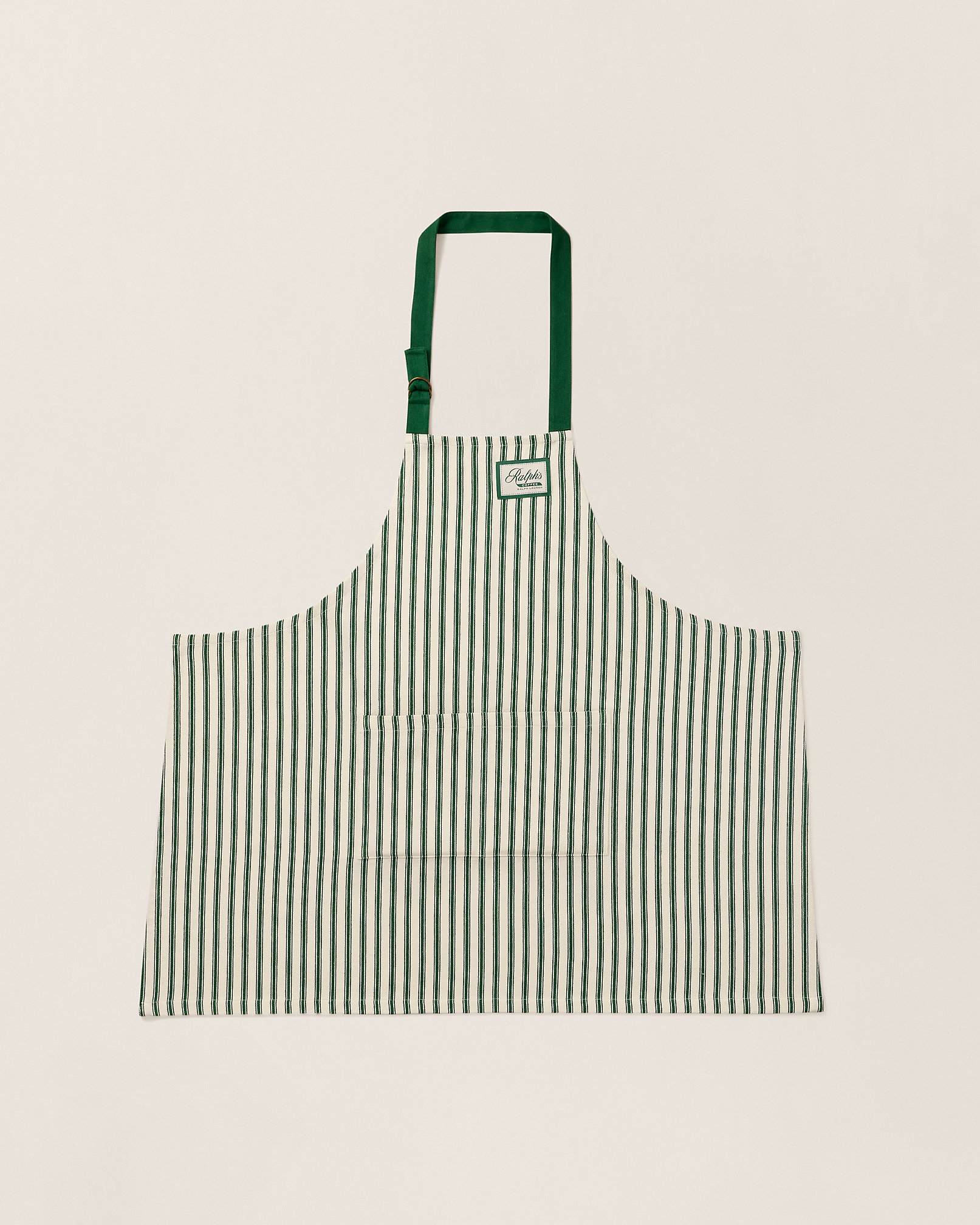 Ralph's Coffee Striped Cotton Apron