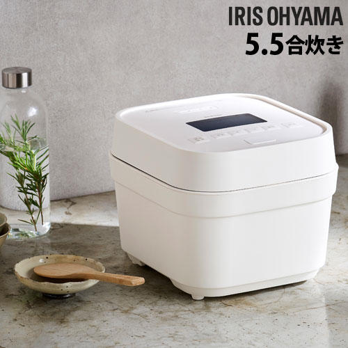 アイリスオーヤマ 炊飯器 銘柄炊き IH炊飯ジャー 5.5合 ホワイト RC