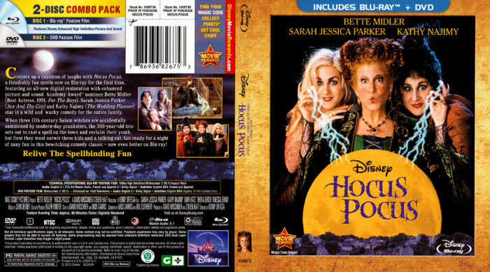 Hocus Pocus (1993) R1 DVD & Blu-Ray Cover - DVDcover.Com