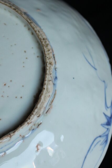 古染付 祥瑞手 深皿7寸 P063｜骨董店 のびる 古美術 骨董 和風建具 蔵