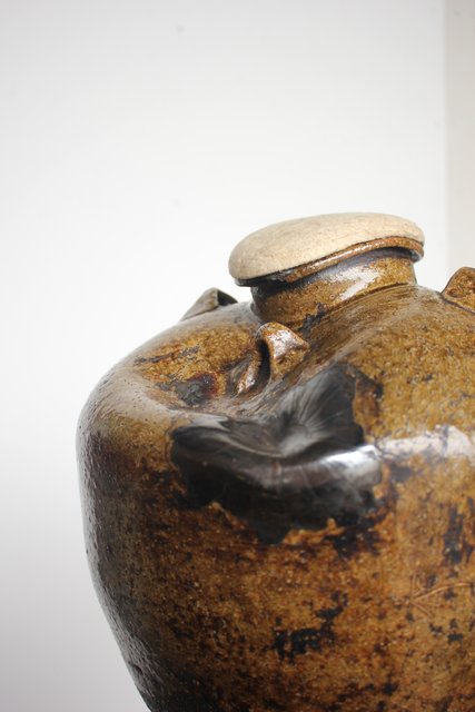 茶人花押印 ルソン壺/呂宋壺 茶壺 P164｜骨董店 のびる 古美術 骨董