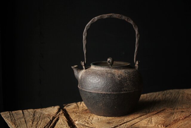 釜師 紫金堂 加藤忠三朗 鉄瓶/湯沸 M297｜骨董店 のびる 古美術 骨董