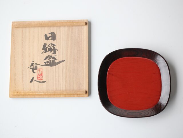 我谷盆作家 林竜人 日輪盆 X442｜骨董店 のびる 古美術 骨董 和風建具