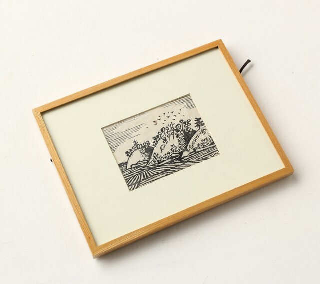 平塚運一 木版画 【新羅古墳群 慶州】Z565｜骨董店 のびる 古美術 骨董