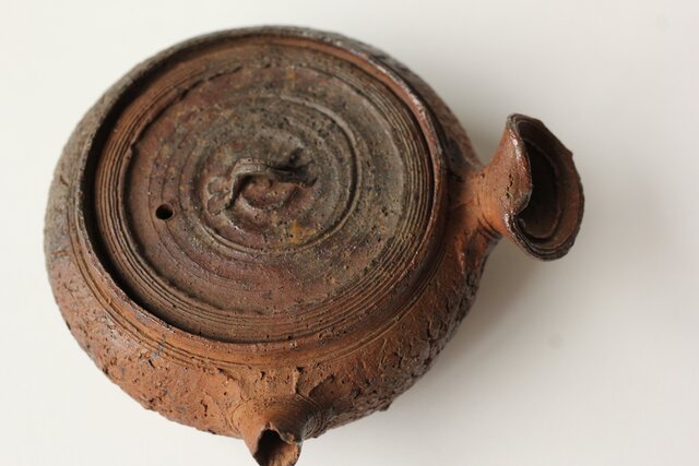 雲林院宝山/寶山 十七代 昌平作 南蛮急須 P514｜骨董店 のびる 古美術