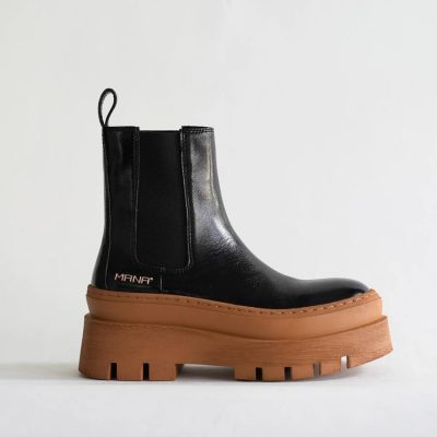 送料無料】MANA マナ ブーツ サイドゴア チャンキーソール 靴 547084