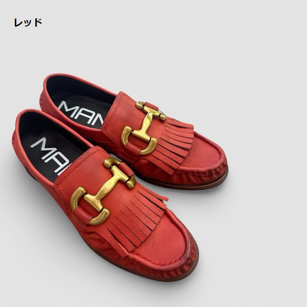 送料無料】2026春夏新作 MANA マナ ヴィンテージ ビット シューズ