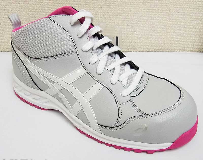 アシックス安全作業靴ミドルカット FIS35L 9601：ライトグレー