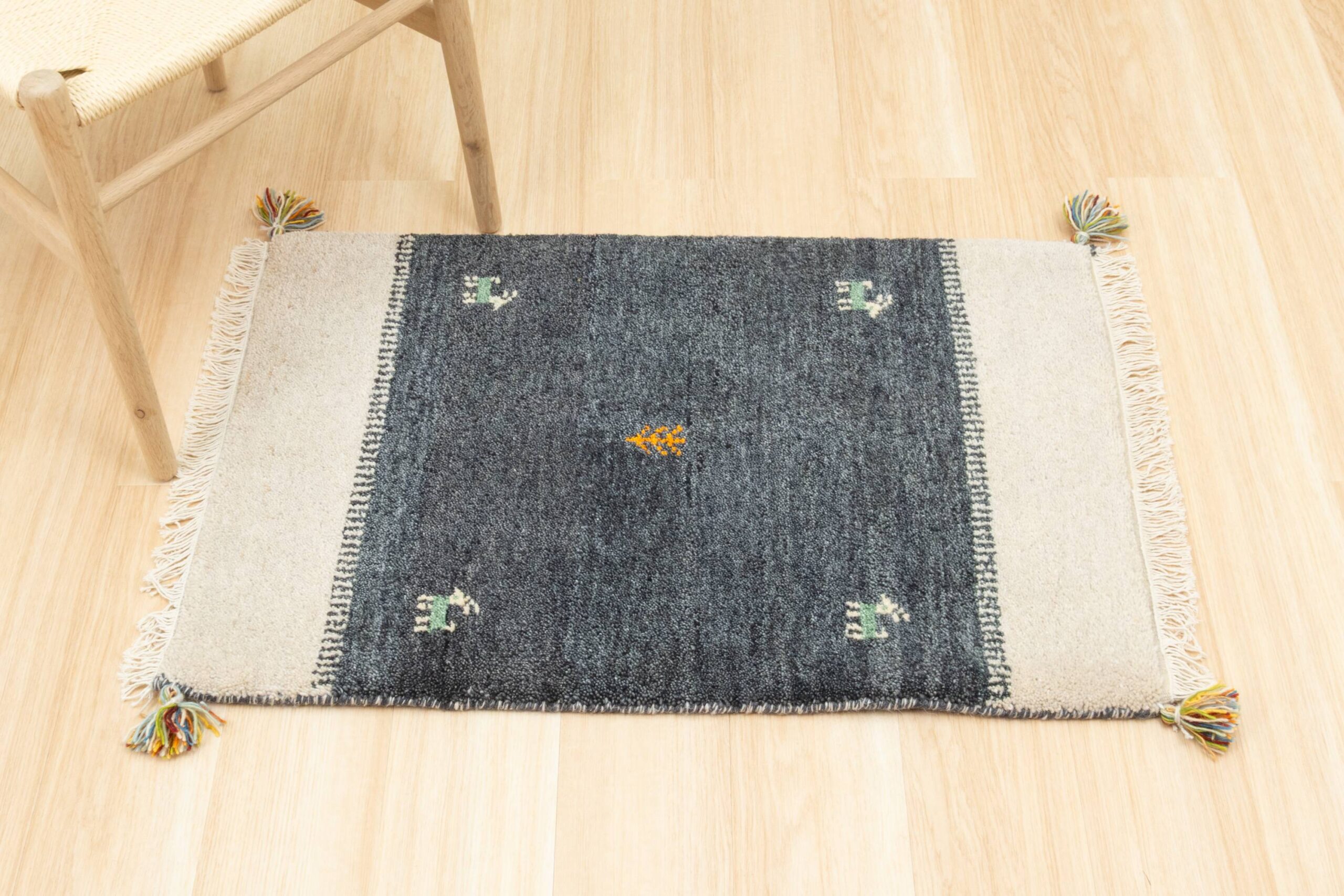 ウールラグ手編み】ギャッベ 60x90cm No.112 | 高品質なデザイナーズ