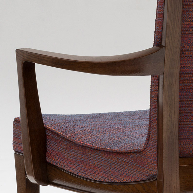 昭和レトロ】カリモク ドマーニ アームチェア 木製フレーム 昭和レトロ