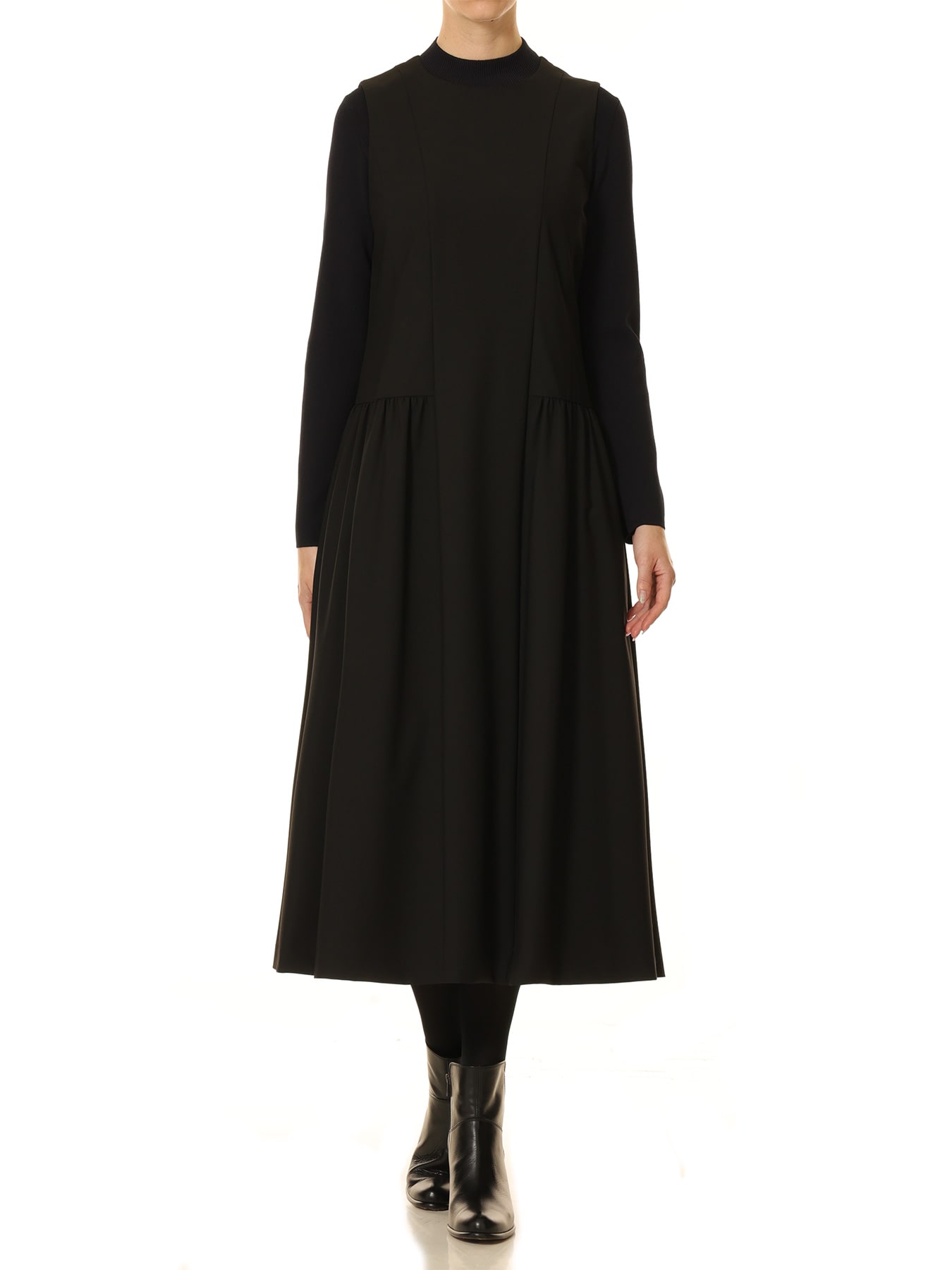 ギャザーデザインノースリーブワンピース: BLENHEIM公式通販｜m-i-d e