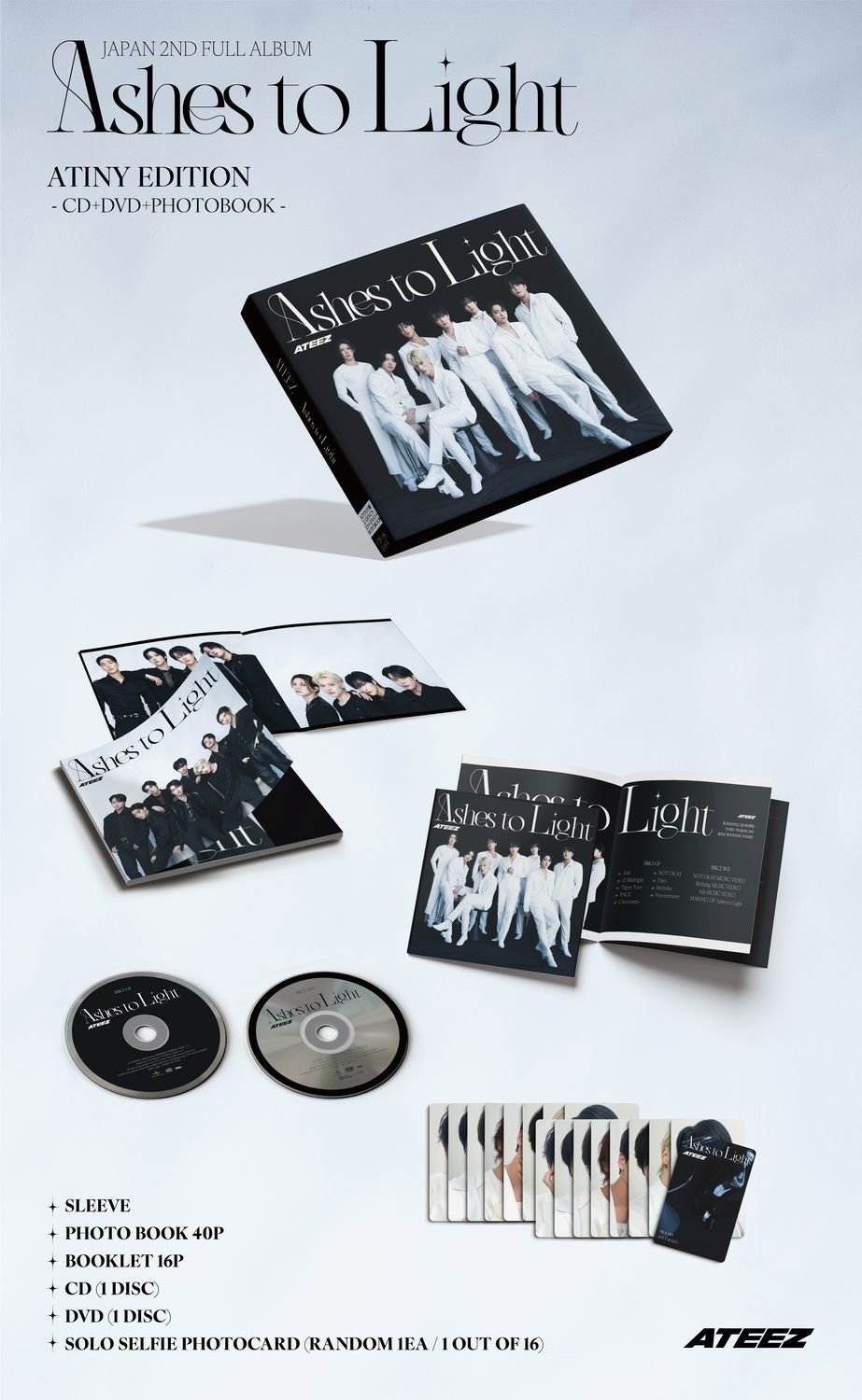 ATEEZ、9/17(水)発売のJAPAN 2ND FULL ALBUM「Ashes to Light