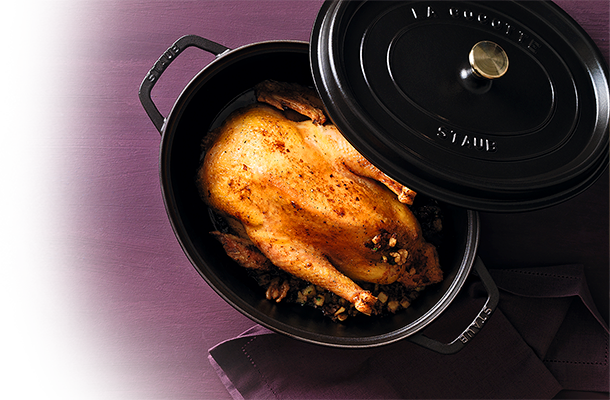 ストウブ ピコ・ココット オーバル 27cm ブラック(40500-271