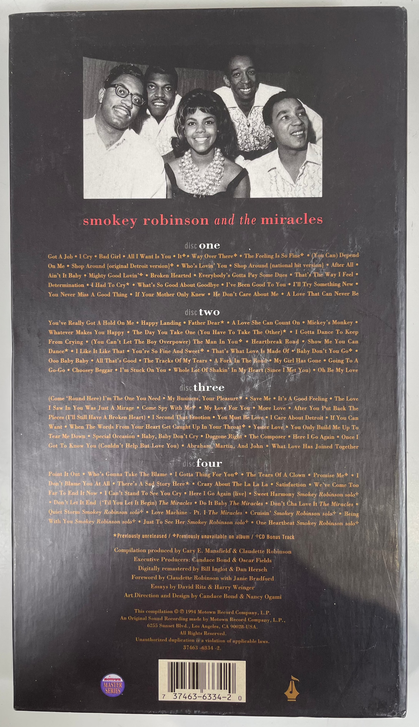 Smokey Robinson & Miracles 35th Anniversary Collection Box 4 DISC