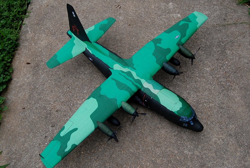 1/48 C-130 AC-130 54-1629 Spectre Gunship Arbitrator Paper Model