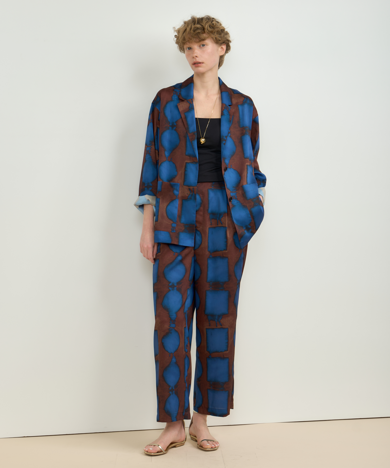 Pattern art プリントジャケット ｜ハウス オブ ロータス＜HOUSE OF