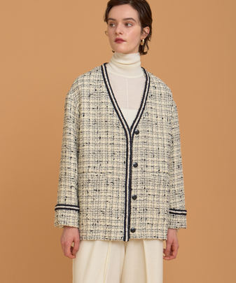 チェックツイードジャケット ｜ハウス オブ ロータス＜HOUSE OF LOTUS