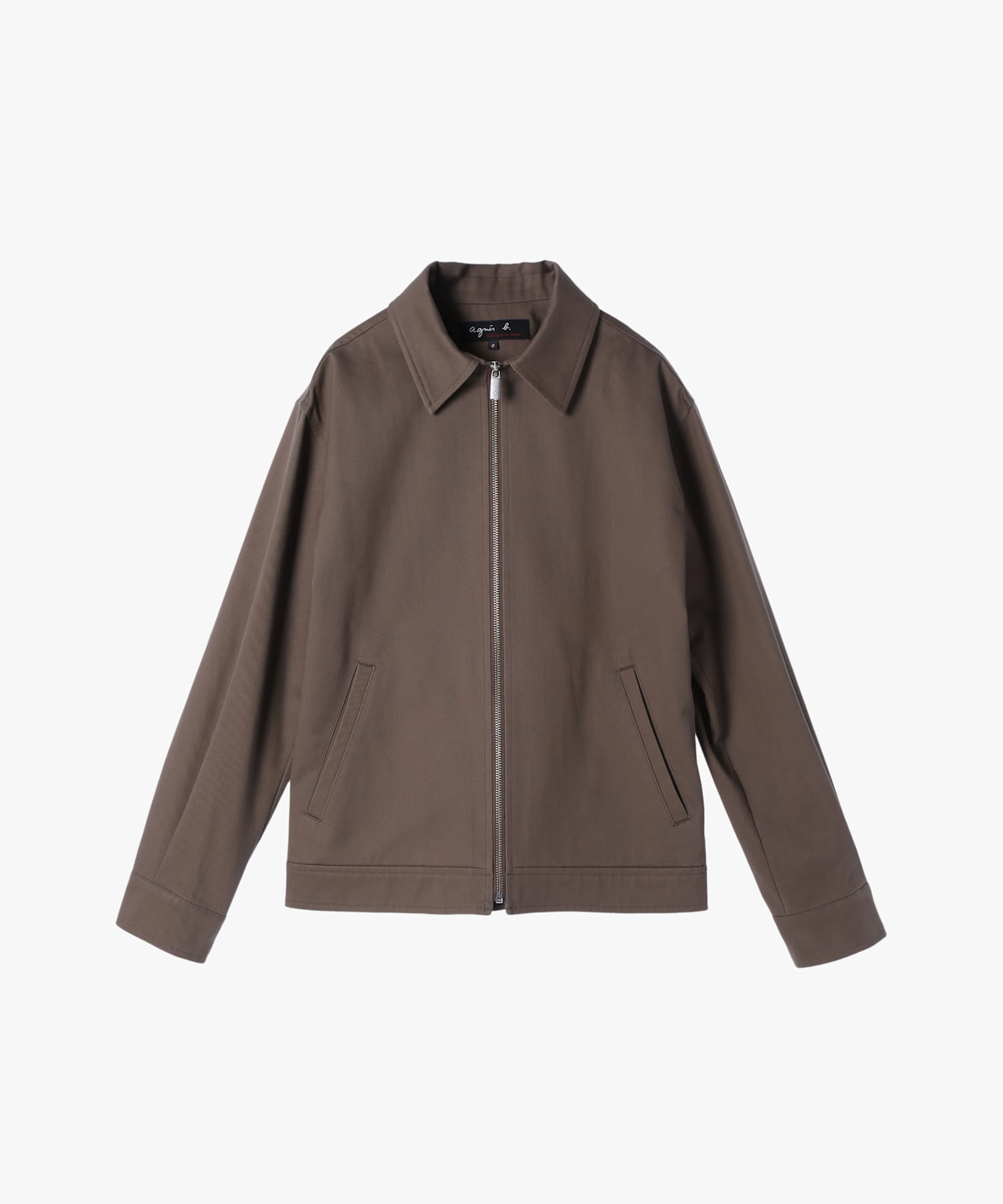 メンズ コットン 長袖 ジップアップジャケット 