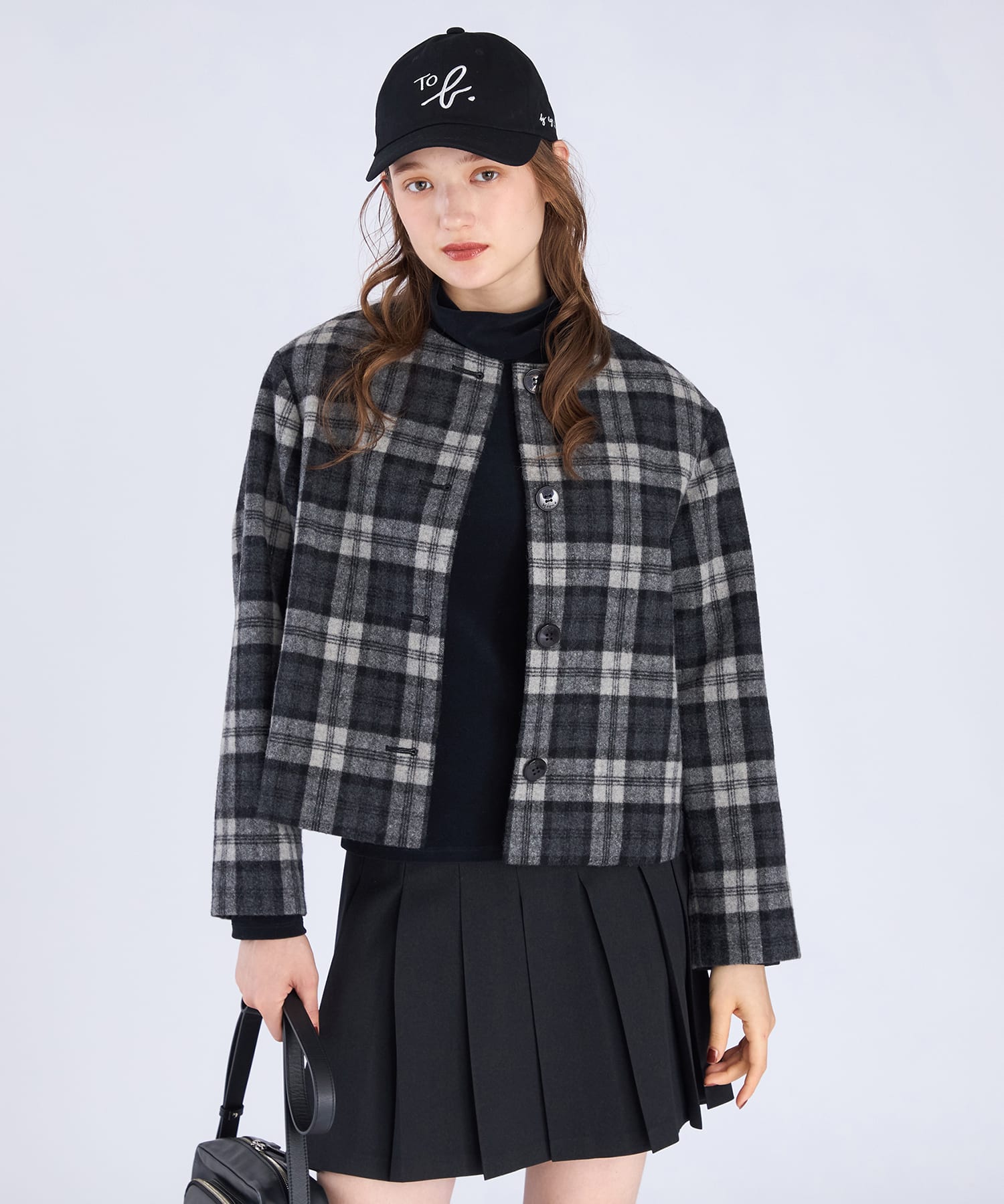 タータンチェック ショート ジャケット ｜To b. by agnès b