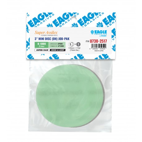 Super Assilex 3 inch Super-Tack Discs Job-Paks - Eagle Abrasives