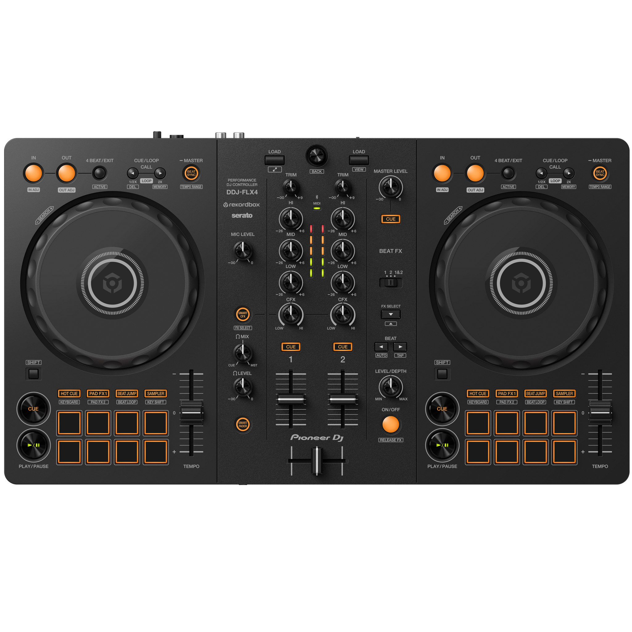 Pioneer DDJ-FLX4 2-Channel DJ Controller for Rekordbox & Serato DJ