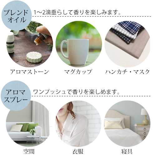 メモリーブレンドスプレーセット｜アロマオイルの格安通販専門店