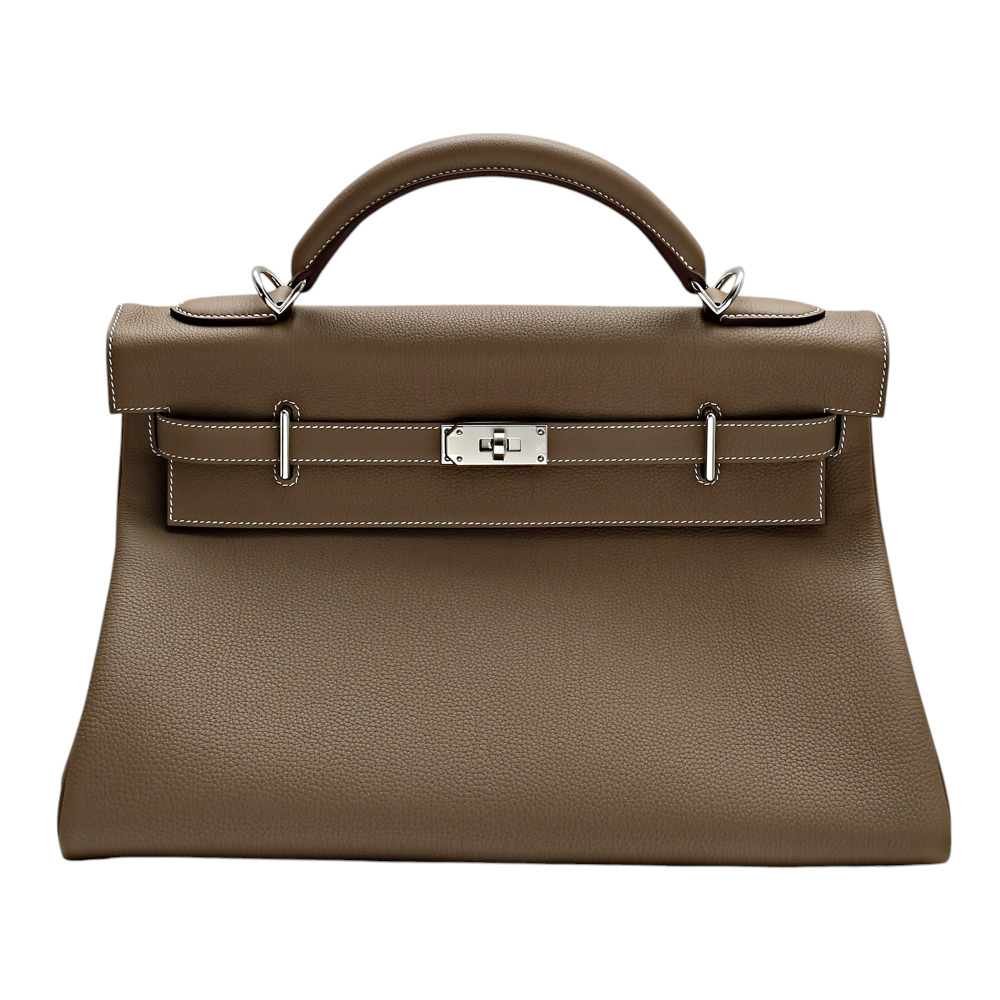 未使用] エルメス ケリー（その他） 42 Maxi トゴ エトゥープ シルバー