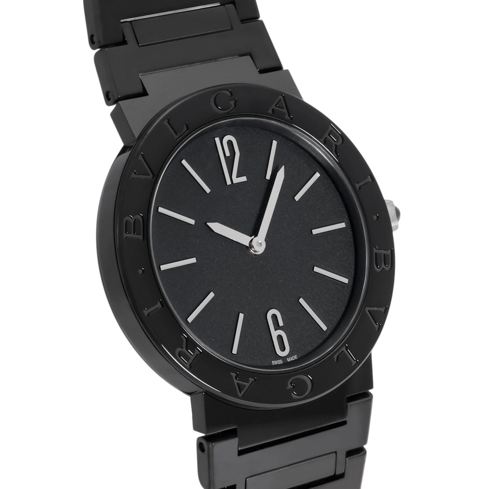 新品] ブルガリ ブルガリブルガリ BBL33BSSQZブラック ステンレス（DLC