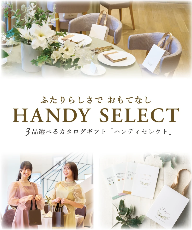 引出物のギフト（ハンディセレクト）で3品選べる贈り物｜マイ