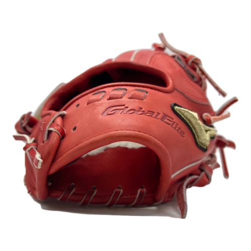 MIZUNO (ミズノ) 硬式グローブ レッド ケース付 Global Elite 内野用