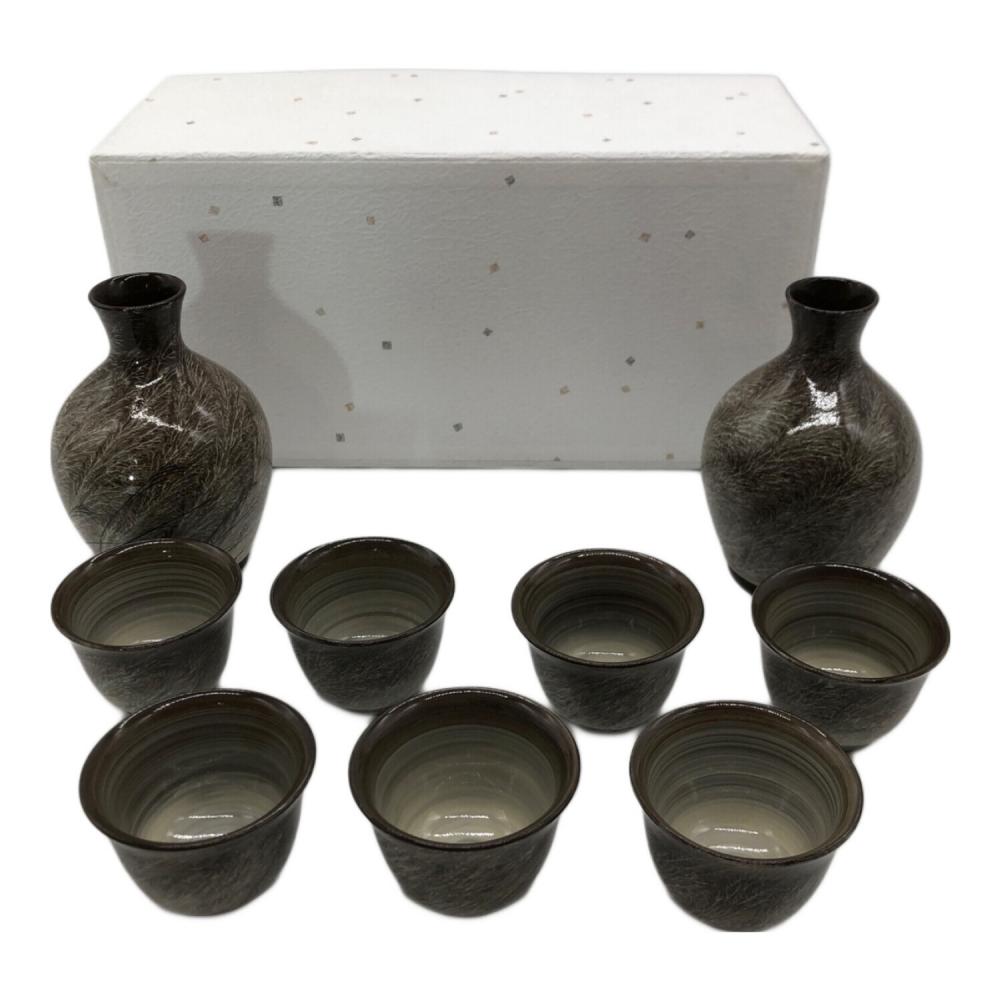 斜里窯 酒器揃い 灰被り徳利 ぐい飲み 斜里窯 酒器揃い 灰被り徳利