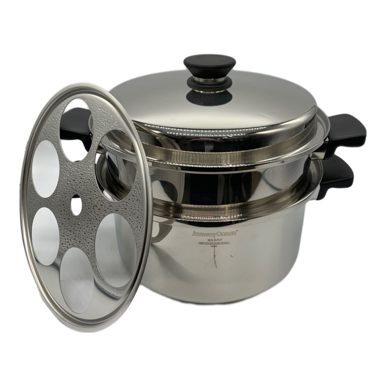アムウェイ 両手鍋セット Amway アムウェイ 両手鍋 蒸し器付き