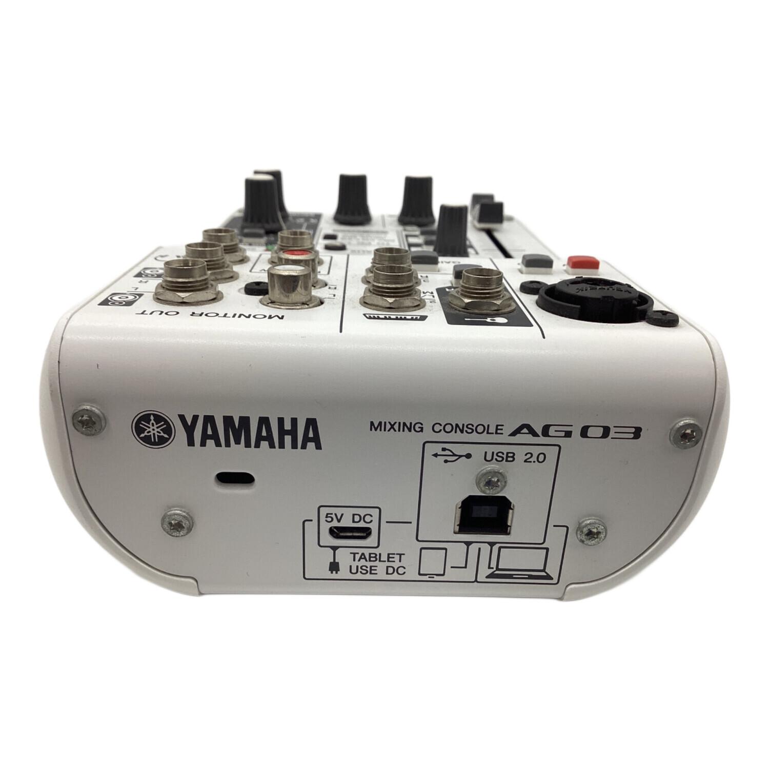 YAMAHA (ヤマハ) ライブストリーミングミキサー 通電確認のみ AG03