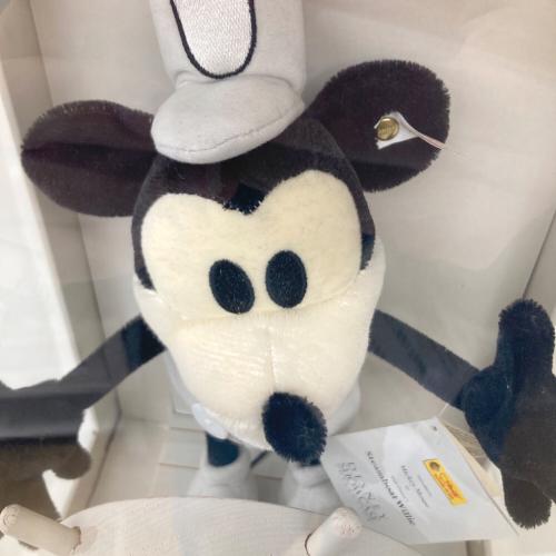 希少 シュタイフ 蒸気船ウィリー ミッキーマウス 世界限定 10000体