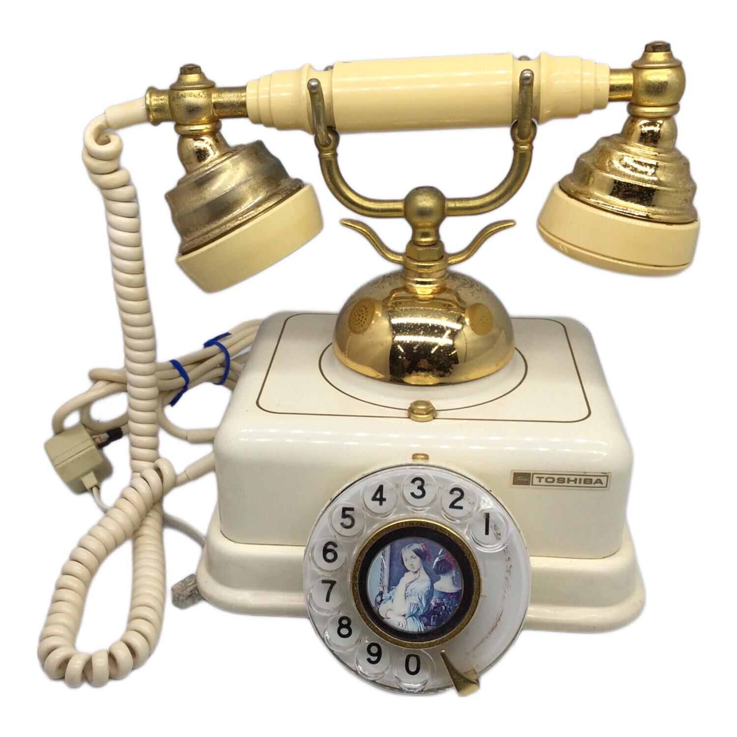 アンティークダイヤル式電話 東芝装飾電話機｜トレファクONLINE