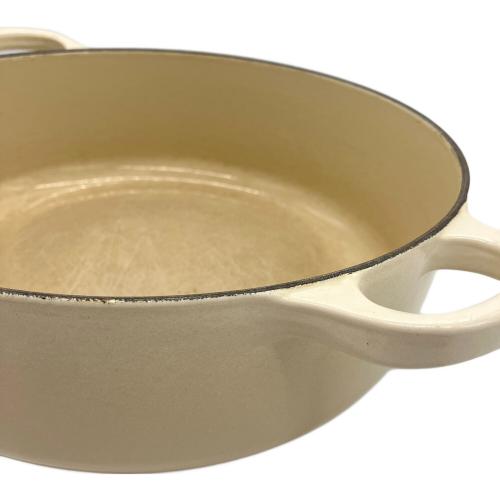 LE CREUSET (ルクルーゼ) 両手鍋 ココットロンド SIZE 24cm ベージュ