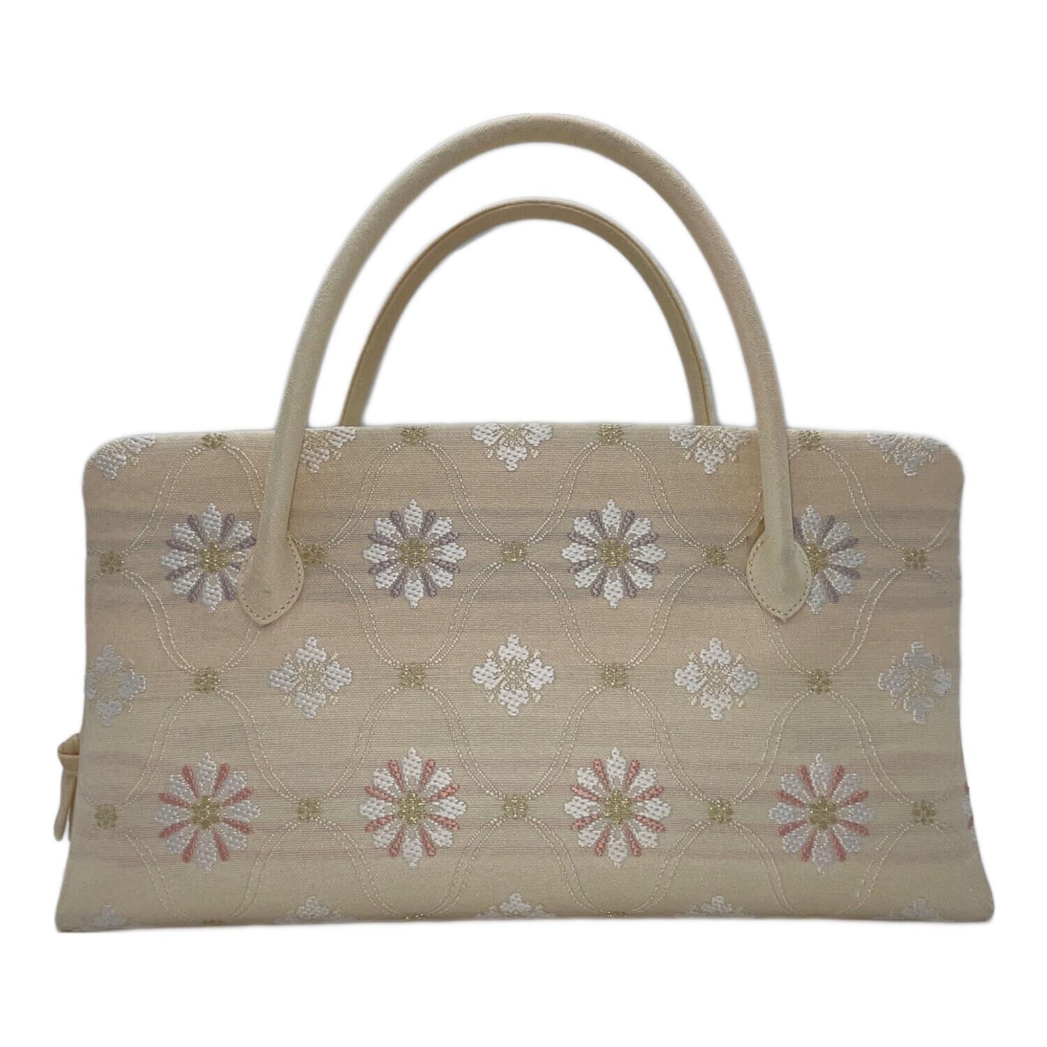 伊と忠 和装バッグ 利休バッグ ベージュ 花菱｜トレファクONLINE