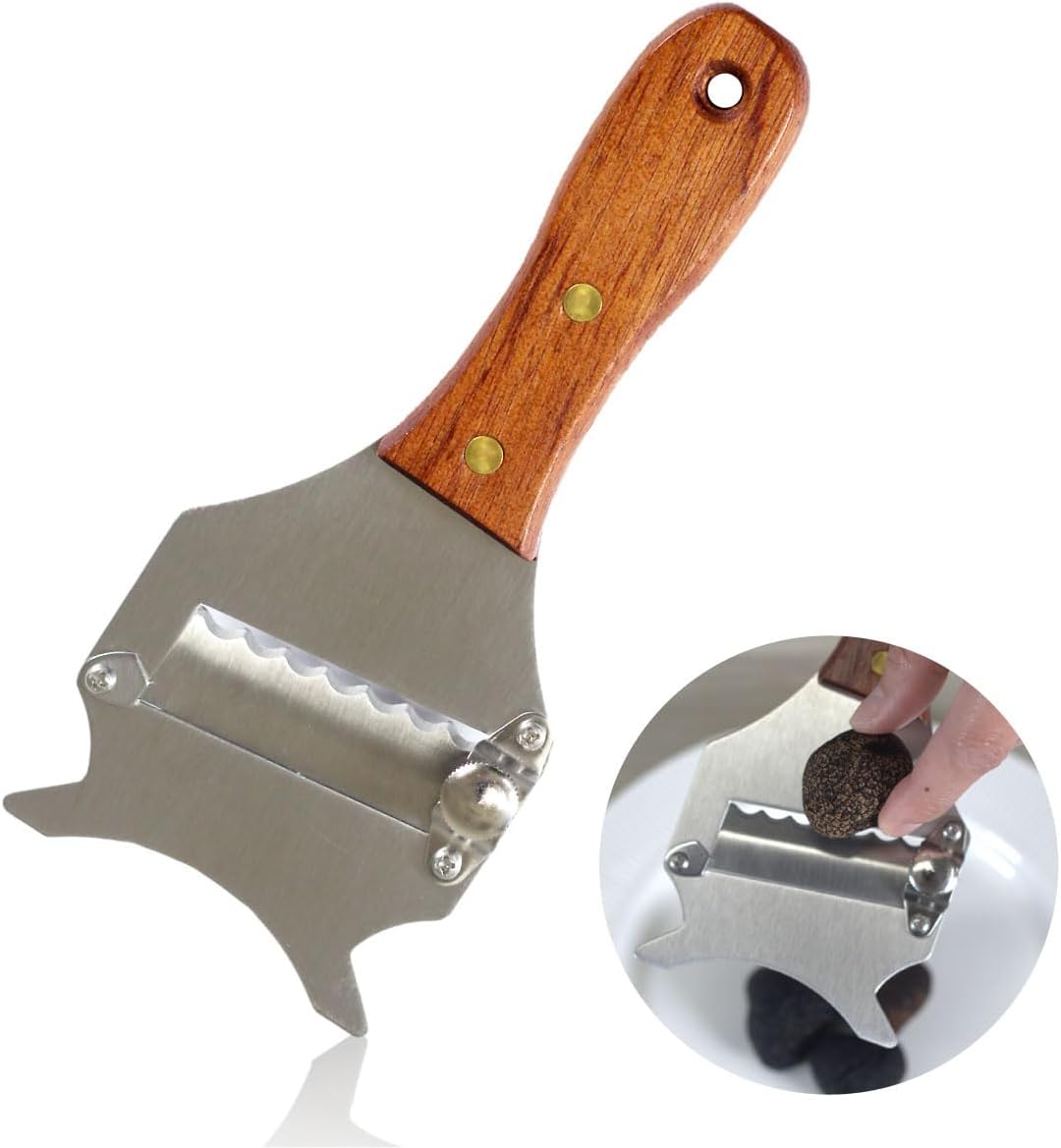 万能 厚さ調整 自由自在 】 トリュフスライサー ギザ刃 【軽量 人間