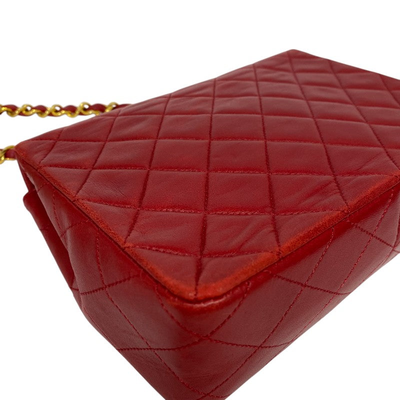 シャネル CHANEL マトラッセ チェーンショルダーバッグ 1番台 レッド
