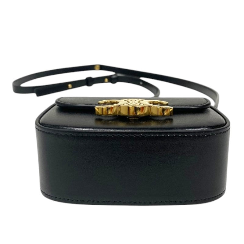 セリーヌ CELINE ミニ クロード 10I513 ブラック ボックスカーフ