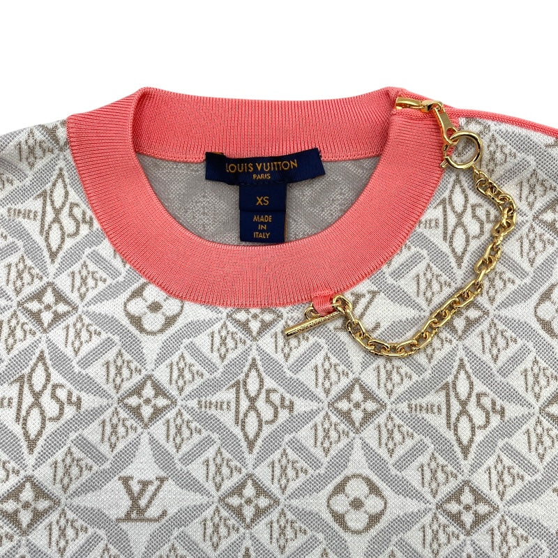 ルイ・ヴィトン LOUIS VUITTON FMKL83 グレー/ブラウン/ピンク シルク