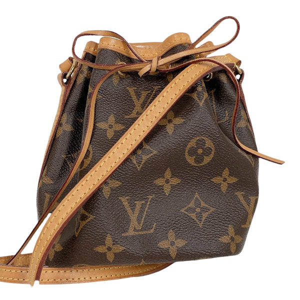 ルイ・ヴィトン LOUIS VUITTON ナノ・ノエ M41346 ブラウン モノグラム